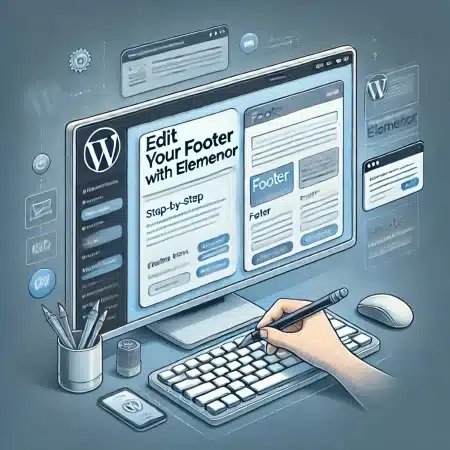 how to edit footer on wordpress with elementor